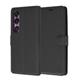 Husa de protectie Techsuit Leather Folio compatibil cu Sony Xperia 1 VI, Negru
