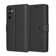 Husa de protectie Techsuit Leather Folio compatibil cu Samsung Galaxy A15 4G / A15 5G, Negru