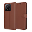 Husa de protectie Techsuit Leather Folio compatibil cu Xiaomi 13T / 13T Pro, Maro