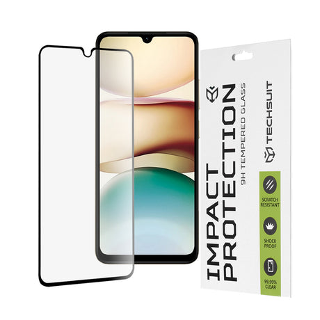 Folie de protectie Techsuit 111D Full Cover / Full Glue Glass compatibil cu Xiaomi Redmi A5 4G (Standard), Negru
