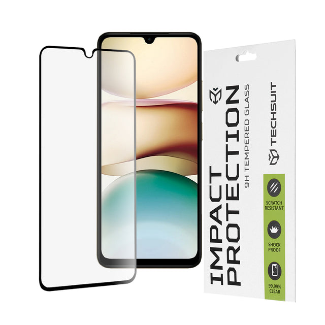 Folie de protectie Techsuit 111D Full Cover / Full Glue Glass compatibil cu Xiaomi Redmi A5 4G (Standard), Negru