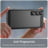 Husa de protectie Techsuit Carbon Silicone compatibil cu Sony Xperia 1 VII, Negru