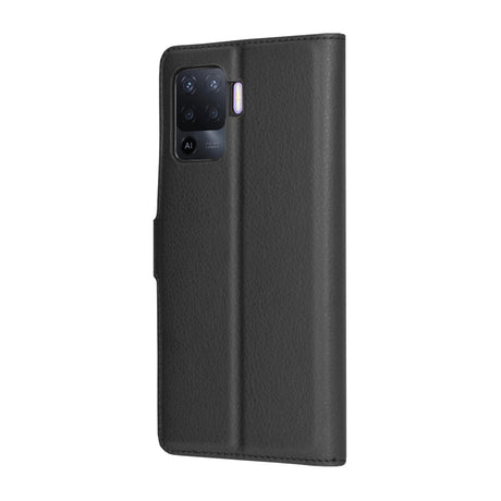 Husa de protectie Techsuit Leather Folio compatibil cu Oppo Reno5 Lite / Oppo A94 4G, Negru
