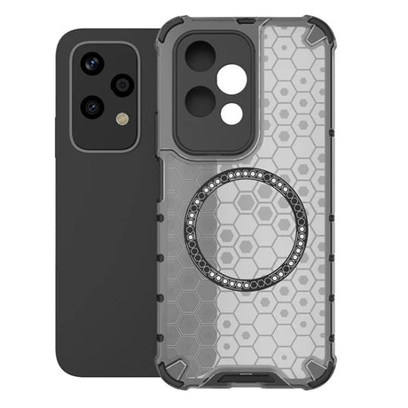Husa de protectie Techsuit HoneyComb Shield MagSafe compatibil cu Honor 200 Lite, Negru