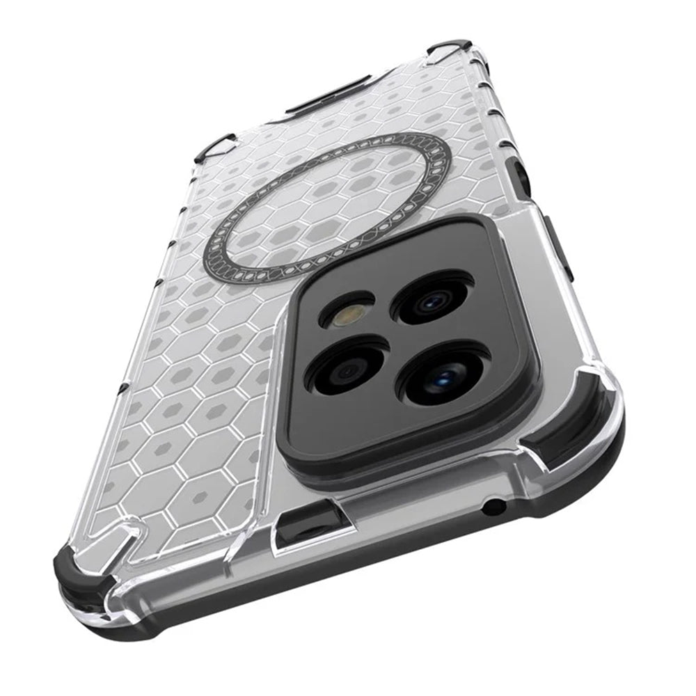 Husa de protectie Techsuit HoneyComb Shield MagSafe compatibil cu Honor 200 Lite, Negru