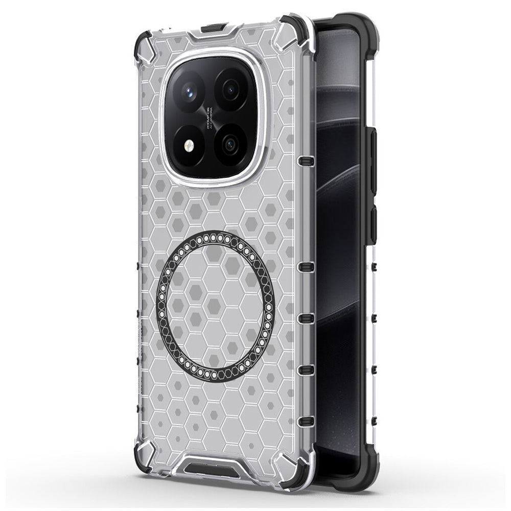 Husa de protectie Techsuit HoneyComb Shield MagSafe compatibil cu Xiaomi Redmi Note 14 Pro+ 5G, Alb