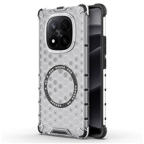 Husa de protectie Techsuit HoneyComb Shield MagSafe compatibil cu Xiaomi Redmi Note 14 Pro+ 5G, Alb