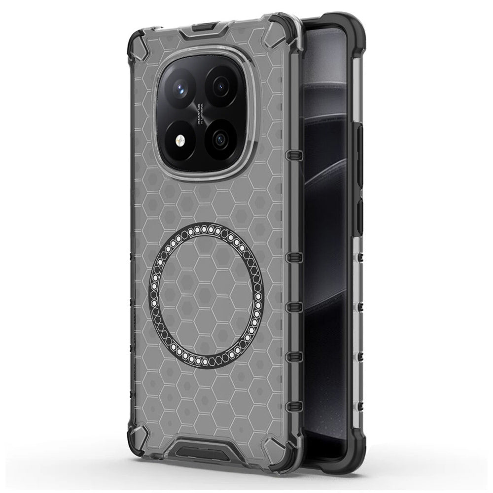 Husa de protectie Techsuit HoneyComb Shield MagSafe compatibil cu Xiaomi Redmi Note 14 Pro+ 5G, Negru