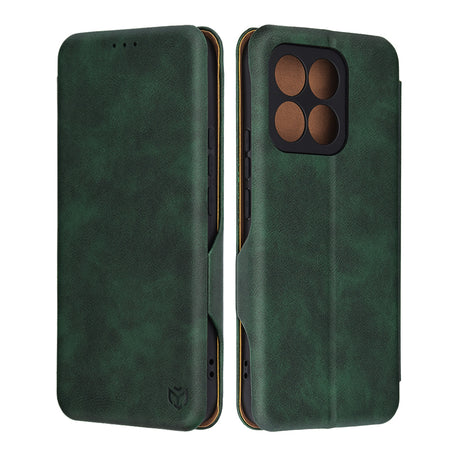 Husa de protectie Techsuit Safe Wallet Plus compatibil cu Honor X8c, Verde