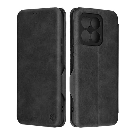 Husa de protectie Techsuit Safe Wallet Plus compatibil cu Honor X8c, Negru