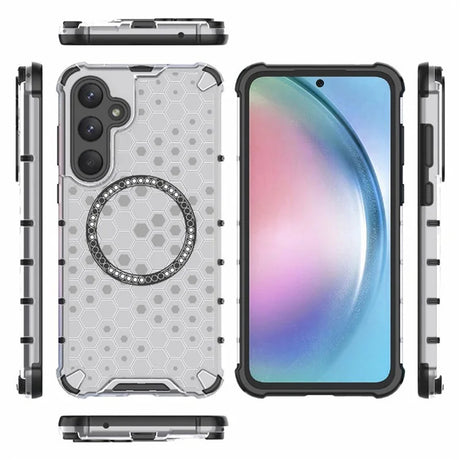 Husa de protectie Techsuit HoneyComb Shield MagSafe compatibil cu Samsung Galaxy A35 5G, Alb