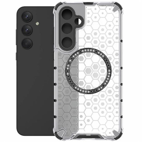 Husa de protectie Techsuit HoneyComb Shield MagSafe compatibil cu Samsung Galaxy A35 5G, Alb