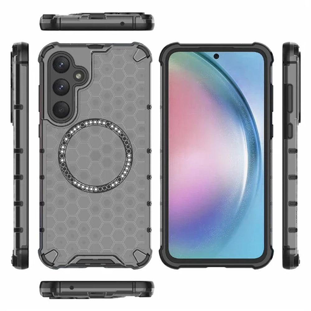 Husa de protectie Techsuit HoneyComb Shield MagSafe compatibil cu Samsung Galaxy A35 5G, Negru
