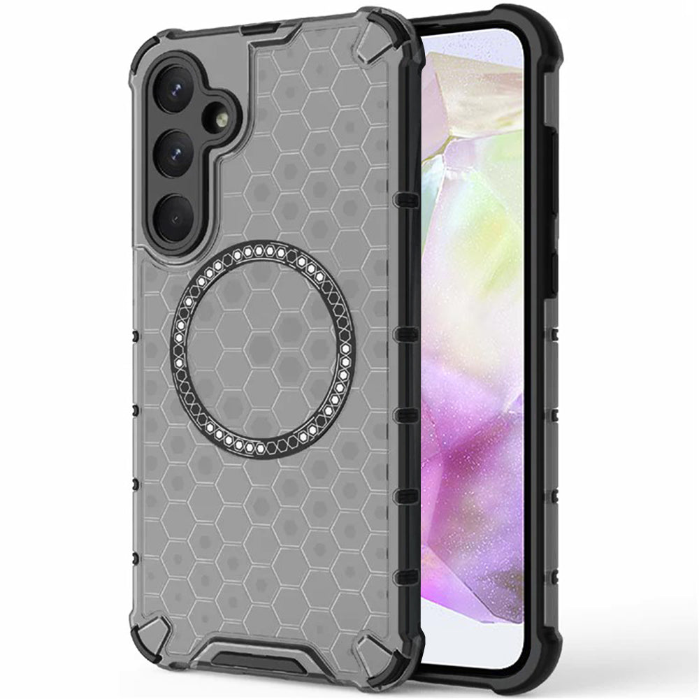 Husa de protectie Techsuit HoneyComb Shield MagSafe compatibil cu Samsung Galaxy A35 5G, Negru