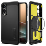 Husa de protectie Spigen Tough Armor MagSafe (ACS09422) compatibil cu Samsung Galaxy S25 Edge, Negru