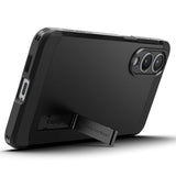 Husa de protectie Spigen Tough Armor MagSafe (ACS09422) compatibil cu Samsung Galaxy S25 Edge, Negru