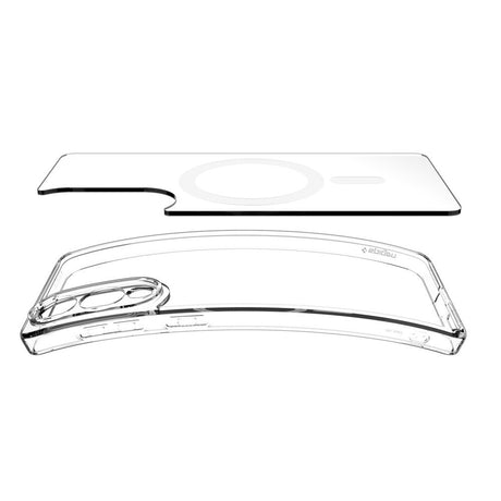 Husa de protectie Spigen Ultra Hybrid MagSafe (ACS09418) compatibil cu Samsung Galaxy S25 Edge, Transparent / White