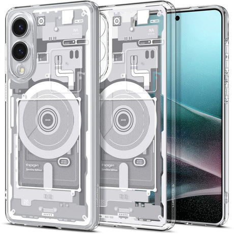 Husa de protectie Spigen Ultra Hybrid Zero One MagSafe (ACS09417) compatibil cu Samsung Galaxy S25 Edge, Alb