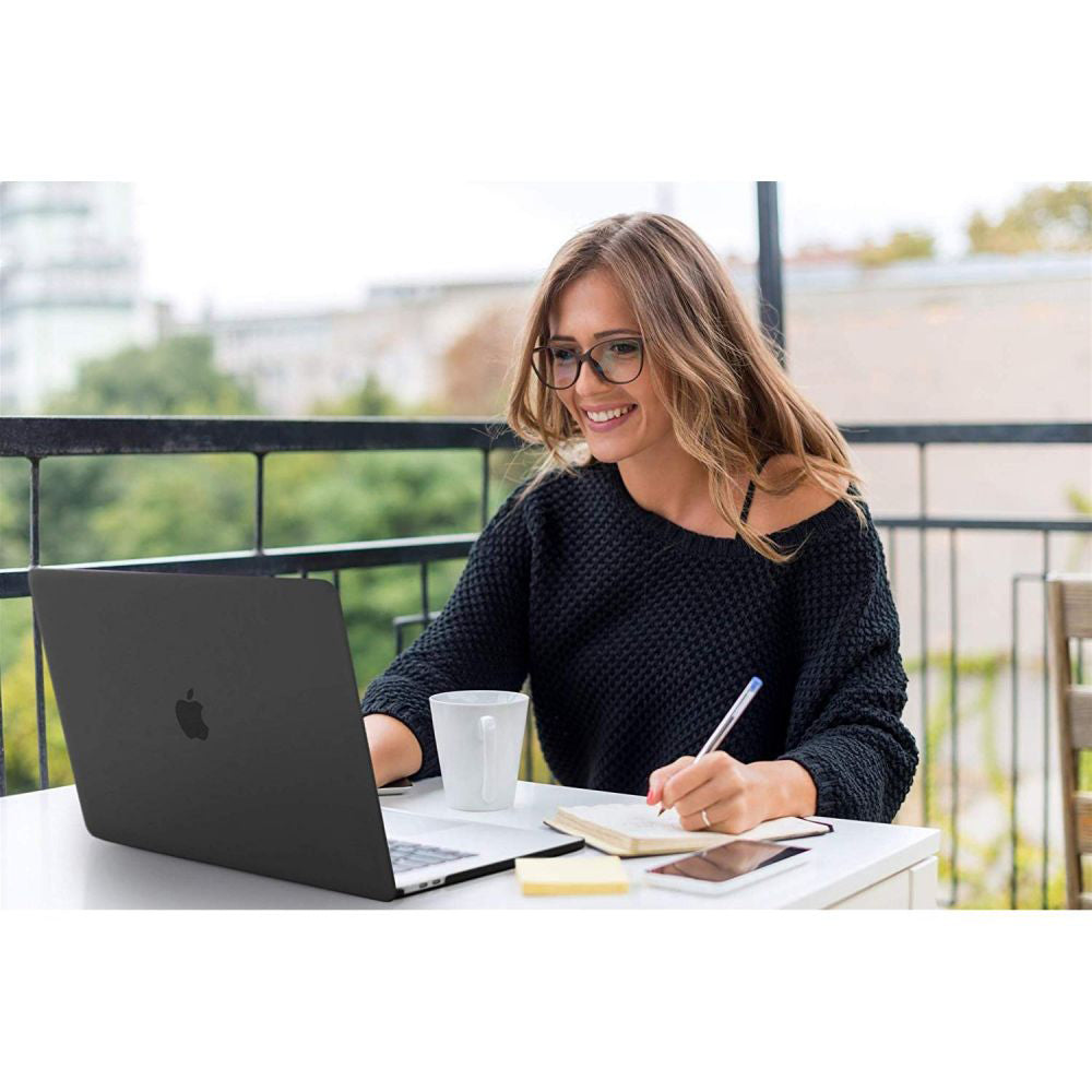 Husa de protectie MacBook Techsuit UltraShell compatibil cu MacBook Air 13" (2022 / 2024 / 2025 / 2026), Negru Mat