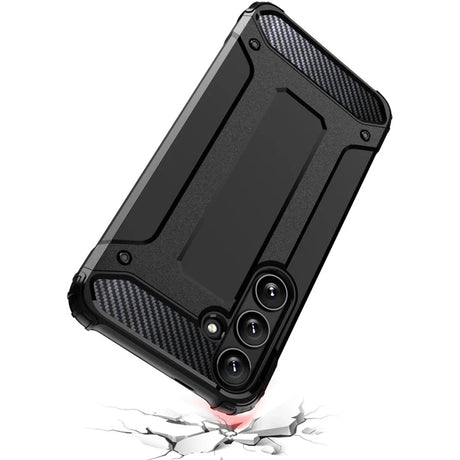 Husa de protectie Techsuit Hybrid Armor compatibil cu Samsung Galaxy S25 Plus, Negru