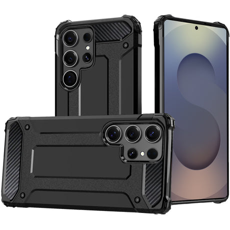 Husa de protectie Techsuit Hybrid Armor compatibil cu Samsung Galaxy S25 Ultra, Negru