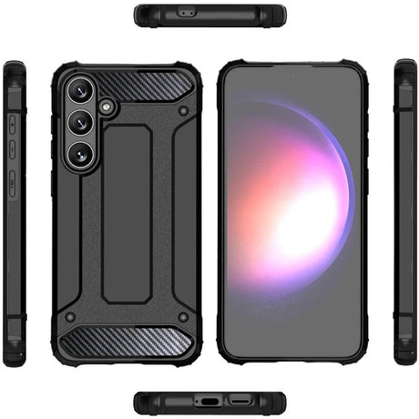 Husa de protectie Techsuit Hybrid Armor compatibil cu Samsung Galaxy S25 Ultra, Negru