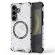 Husa de protectie Techsuit HoneyComb Shield MagSafe compatibil cu Samsung Galaxy S24, Alb