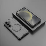 Husa de protectie Techsuit HoneyComb Shield MagSafe compatibil cu Samsung Galaxy S24, Negru