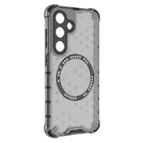 Husa de protectie Techsuit HoneyComb Shield MagSafe compatibil cu Samsung Galaxy S25, Negru