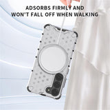 Husa de protectie Techsuit HoneyComb Shield MagSafe compatibil cu Samsung Galaxy A05, Alb