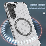Husa de protectie Techsuit HoneyComb Shield MagSafe compatibil cu Samsung Galaxy A05, Alb