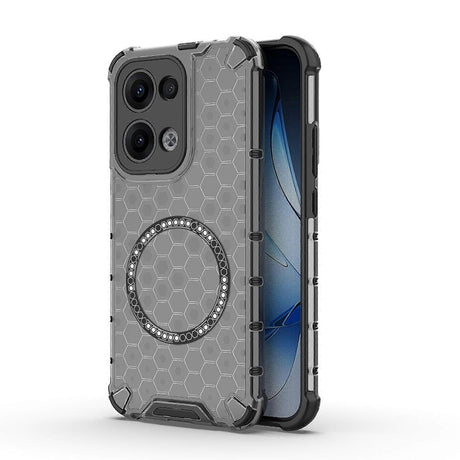 Husa de protectie Techsuit HoneyComb Shield MagSafe compatibil cu Oppo Reno13, Negru