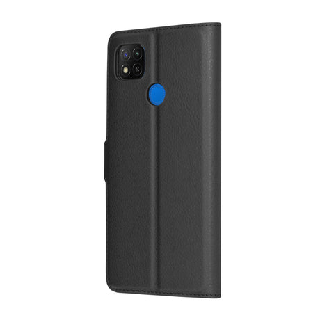 Husa de protectie Techsuit Leather Folio compatibil cu Xiaomi Redmi 9C / Redmi 9C NFC, Negru