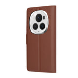 Husa de protectie Techsuit Leather Folio compatibil cu Honor Magic6 Pro, Maro