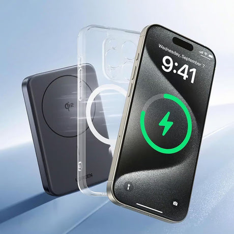 Baterie externa Ugreen PB761 (45763), Magnetic Wireless Charging 15W, 10000mAh, PD30W, Gri Spatial