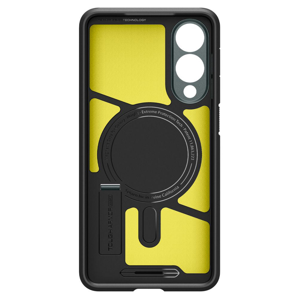 Husa de protectie Spigen Tough Armor MagSafe (ACS09424) compatibil cu Samsung Galaxy S25 Edge, Abyss Green
