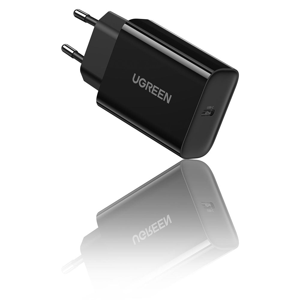 Incarcator Ugreen CD137 (10191), Fast Charging, Type-C, 20W, 5V/3A, PD3.0, Quick Charge 4.0+, Negru