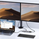 Hub/Dock Ugreen Docking Station CM498 (15600), Type-C to 3x USB3.0, HDMI 4K@30Hz, VGA, RJ45, SD/TF Card, Type-C PD100W, Gri
