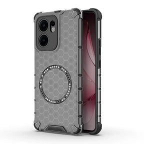 Husa de protectie Techsuit HoneyComb Shield MagSafe compatibil cu Oppo Reno13 F 4G / Reno13 F 5G / Reno13 FS 5G, Negru
