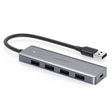 Hub/Dock Ugreen Docking Station CM512 (50985), USB to 4x USB3.0, 1x Micro-USB, Plug & Play, 5Gbps, 0.15m, Gri Spatial