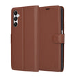 Husa de protectie Techsuit Leather Folio compatibil cu Samsung Galaxy A05s, Maro
