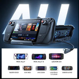 Accesoriu gaming Lisen Docking Station S1 (YL0423110005), HDMI 2.0 4K, 3x USB3.0, USB-C PD100W, Ethernet, 2x Cooling Fan, OLED, Negru