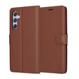 Husa de protectie Techsuit Leather Folio compatibil cu Samsung Galaxy A54, Maro