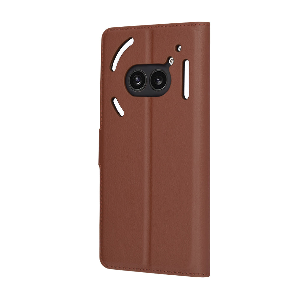 Husa de protectie Techsuit Leather Folio compatibil cu Nothing Phone (2a) / (2a) Plus, Maro