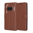 Husa de protectie Techsuit Leather Folio compatibil cu Nothing Phone (2a) / (2a) Plus, Maro