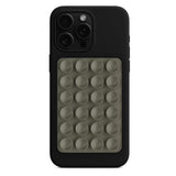 Suport Techsuit Phone (SC-PAD), Suction Pad for Selfies, Silicone, Adhesive Mount, Rectangular Shape, Gri Deschis