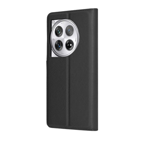 Husa de protectie Techsuit Leather Folio compatibil cu OnePlus 12, Negru