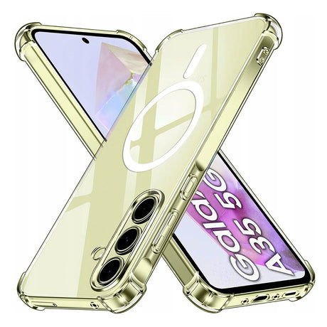 Husa de protectie Techsuit Shockproof Clear Silicone MagSafe compatibil cu Samsung Galaxy A35 5G, Transparent