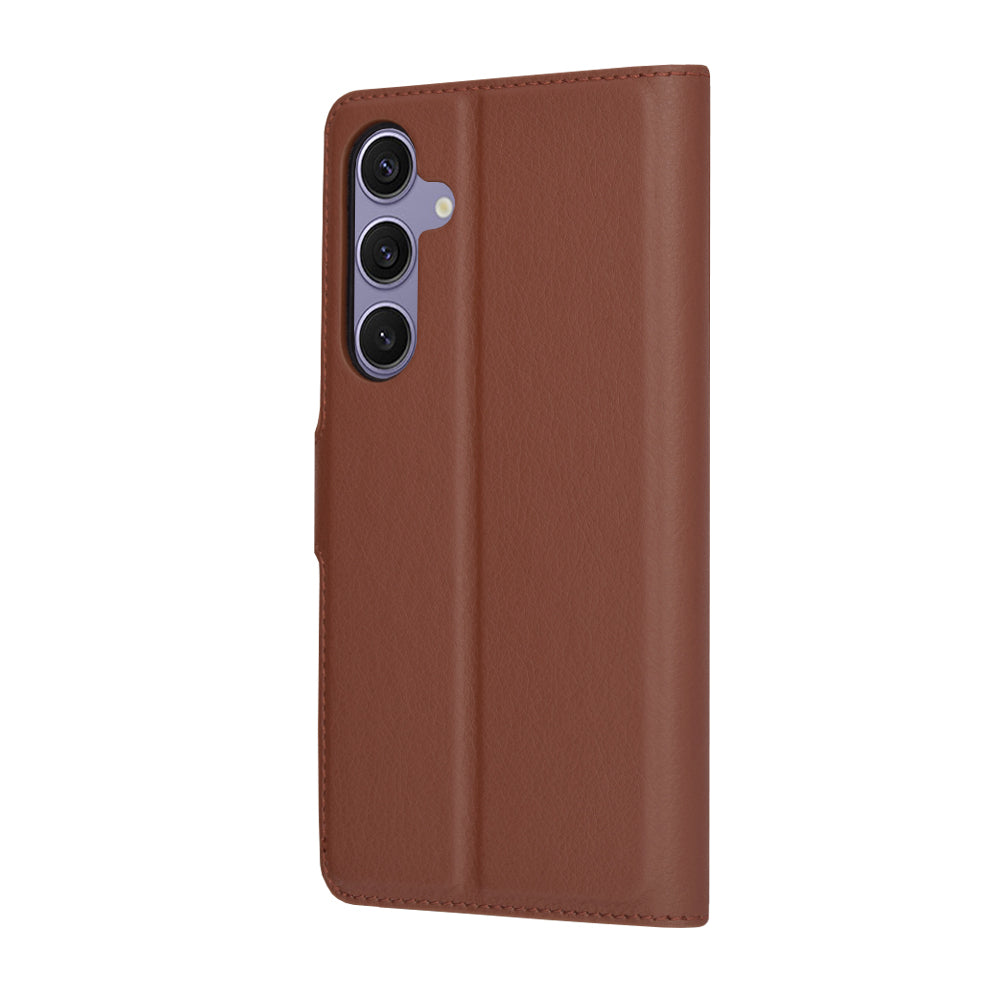 Husa de protectie Techsuit Leather Folio compatibil cu Samsung Galaxy S24 Plus, Maro