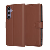 Husa de protectie Techsuit Leather Folio compatibil cu Samsung Galaxy S24 Plus, Maro